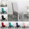 Chair Covers Velvet Chair Cover Party Wedding Decoration Spandex With Skirt Design Lycra Home Hotel Dining Room Colourful Luxury Fashion L240315