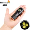 Tiktok Three Eye Outdoor Mini Flashlight With Strong Light And Super Bright Portable Rechargeable Long-Range Home Small Steel Gun 503556