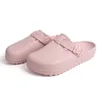 Slippers Laboratorium Baotou slippers vrouwen dragen mode verstelbare gesp pantoffels indoor home zachte bodem coole slippers mannen J240315