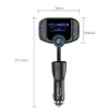 Bluetooth FM Transmitters 1.44 inch Big Screen FM Transmitter Dual USB Car Charger QC3.0 Handsfree Audio MP3 Music Player BT70 Car Kit