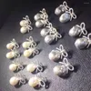 Stud Earrings Bowkont Design Baroque Pearl Natural Keshi Jewelry Handmade Lady Gifts