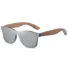 Solglasögon exklusiv design vintage herrglasögon valnöt trä uv400 skydd mode fyrkantiga sol kvinnor