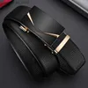 Belts The new mens high quality leather belts luxury fashion straps automatic buckle leather on the second floor(Not to bring a gift)Y240315