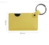 10pcs Bag Parts Cute PU Small Mirror With Key Ring Carry-on Mix Color