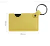 DHL200pcs Bag Parts Cute PU Small Mirror With Key Ring Carry-on Mix Color