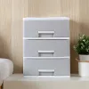 Lådor minimalistisk plastförvaringslåda grå vit skrivbord förvaringslåda box arrangör sundries kosmetik container hemmakontor dekor