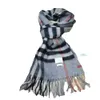 Sciarpa di design in 100% cashmere, sciarpa morbida e spessa per uomo e donna, motivo scozzese classico, 5 colori disponibili (5J916)