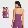 Lu Align Lemon Gepolstertes Zenyoga Athletic Neckholder SQUARE Sport Yoga Crop Top Damen Rückenfrei Plus Size Workout Gym Fiess mit integriertem BH Jogg