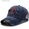 Bonés de bola lavados algodão homens boné de beisebol denim snapback chapéu de sol para mulheres gorras casual new york bordado retro capy240315