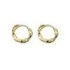 Hoop Earrings 925 Sterling Silver For Charm Women Girls Trendy Jewelry Simple Weave Circle Party Daily Accessories Gifts