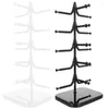 Jewelry Pouches 2 Pcs Glasses Holder Sunglasses Storage Rack Display Eyeglass Shelf Transparent Plastic Stand