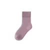 Femmes chaussettes polyester coton hiver réchauffe épaissis