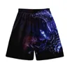 Men's Shorts Flame Beach And Women's Clothing 3D Digital Printing Casual Fashion Trend Couple Pants