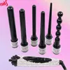 カーリングワンズInterchangeabl 6 In1 Curling Irons with Rhinestsones rizador de pelo herramienta rizadora de pelo krultang set st 240309