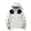 Mens Spring and Autumn New Windproof Waterproof Jacket with a Detachable Hooded Couple Sports Coat Mlab