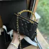 Bolsa de ombro marca de luxo 23b pérola alça corrente caixa maquiagem mais strass único 7a crossbody bolsa feminina mingyuan destino 19cm