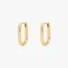 Hoop Earrings Gold Color Women Men Stainless Steel Huggie Minimalist Punk Unisex Rock Piercing Jewelry