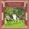 Mobilier de camp Chaises de lune pliantes ultralégères Chaise de camping en plein air Chaises de barbecue de pique-nique de pêche lavables et amovibles avec sac de transport Tabouret d'extérieur YQ240315