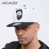 Hatlanderoriginal Grey Cool Hip Hop Cap Men Kvinnor Hattar Vintage Brodery Character Baseball Caps Gorras Planas Bone Snapback 213319