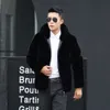 Mens Imitation Fur Coat Mink Slim Short Hooded Lapel Casual Mens Online Popularity Live Broadcast and Goods