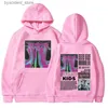 Erkek Hoodies Sweatshirts Kpop Sokak Çocukları Kaya Star Hoodie Koreli Moda Hip Hop Sweatshirts Erkek Harajuku Vintage Büyük Boy Altaçlar Sokak Giyim UNISEX L240315