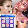 CmaaDu 9 Colors 1Pc Facial Makeup Natural Glitter Eyeshadow Palette Shimmer Highlighter Face contour Repair Cosmetic TSLM26590698