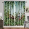 Rideaux Rideaux occultants animaux de la forêt tropicale pour la chambre à coucher rideaux de style nordique dans le salon décoration de la maison ombrage élevé (70 % 90 %) 2 panneaux