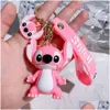 Autres accessoires de dessin animé Stitzer porte-clés en plastique souple jouet créatif PVC ciel étoilé bébé voiture pendentif cadeau en gros livraison directe jouets Otjvy