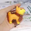 Keychains Doll Trinkets Animal Gift Holder Bull Figure PVC Dog Keychain Key Ring For Car Accessories Hand-painted