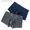 Cuecas 4 pçs/lote sem costura boxers de seda de luxo boxers roupa interior spandex 3d virilha boxer náilon shorts slipsc24315