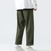 Pantaloni da uomo a gamba larga da uomo che corrono pantaloni sportivi da jogging pantaloni sportivi casual da allenamento all'aperto tagliati hiphop larghi dritti