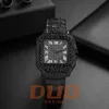 Orologio di lusso Orologi di design hip hop Orologi moissanite da uomo ghiacciati di alta qualità da 44 mm importati Orologio completo di diamanti con scala romana impermeabile con scatola