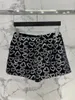 Röcke 12.19 KlasonBell Fashion Vintage Classic Pailletten Stickerei Liebesmuster Samtrock Damenkleidung oder Shorts mit hoher Taille