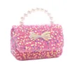 Borse a tracolla con paillettes per bambini per ragazze Portamonete Portamonete Cute Child Baby Bowknot Borse e borsette Regalo 240306