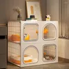 Cat Carriers Cages Home Indoor Litter Basin Toilet Integrated Kennel For Villa Small Apartment Living Room Balcony Cage House