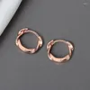 Hoop Earrings 925 Sterling Silver For Charm Women Girls Trendy Jewelry Simple Weave Circle Party Daily Accessories Gifts