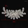 Grampos de cabelo slbridal artesanal luxo cristal strass casamento clipe barrettes nupcial tiara headpieces acessórios jóias femininas