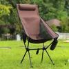 Mobilier de camp Chaises de lune pliantes ultralégères Chaise de camping en plein air Chaises de barbecue de pique-nique de pêche lavables et amovibles avec sac de transport Tabouret d'extérieur YQ240315