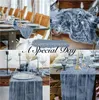 10pcs Voile Cheesecloth Table Runner SemiSheer Gauze Dining Decoration for Wedding Party Arch Draping Fabric 240307