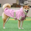 Vêtements pour chiens Gilet chaud manteau de pluie tissu pour animaux de compagnie réfléchissant grande grande veste vêtements d'hiver