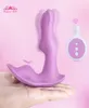 Dildo Vibrator Wearable Vlinder Speeltjes voor Vrouwen Masturbator Clitoris Stimulator Draadloze Afstandsbediening Vibrerende Slipje CX26748081