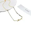 Designer Tiffay och Co Knot Diamond Necklace Womens 925 Sterling Silver High Edition mode mångsidig V Gold Lock Bone Chain