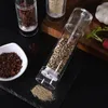 Salt- och pepparkvarn Set Clear Acrylic Manual Spices Mills Perfect For Sea Peppercorns Kök Tillbehör 240308