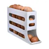 Porta in cucina Dispenser per uova a 4 strati 30 Contenitore Porta a rulli automatici per frigorifero Kichen