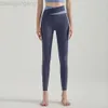 Desginer Lululemom Reggiseni Lululemmon Stessa alta croce colorata vita sollevamento anca dimagrante vita a V corsa sport fitness pantaloni yoga