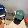 Ball Caps RICYGVM Fashion Children Baseball Hat Letter Embroidery Kids Duck Tongue Cap Boy Girl Solid Color Peaked Caps Outdoor Sun VisorsY240315