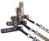 Luxe hondentuig en riemen Easy Walk Geen trek Hondentuigjes Designer huisdierhalsband Klassieke letterpatroonriem 5937 Q27042665