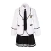 Uniforme escolar de coro de manga longa para estudantes, uniforme escolar para meninos e estudantes do Japão, Coreia do Sul JK Set 240323