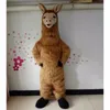 2024 Taille adulte Llama Mascot Costume Halloween Christmas Fancy Party Robe Cartoonfancy Robe Carnival Unisexe Adults Tenue
