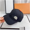 Ball Caps Designer Baseball Fashion Brand Letter Hat Ladies Adjustable Base Cap Couple Street Style Drop Delivery Accessories Hats Sca Otwdx